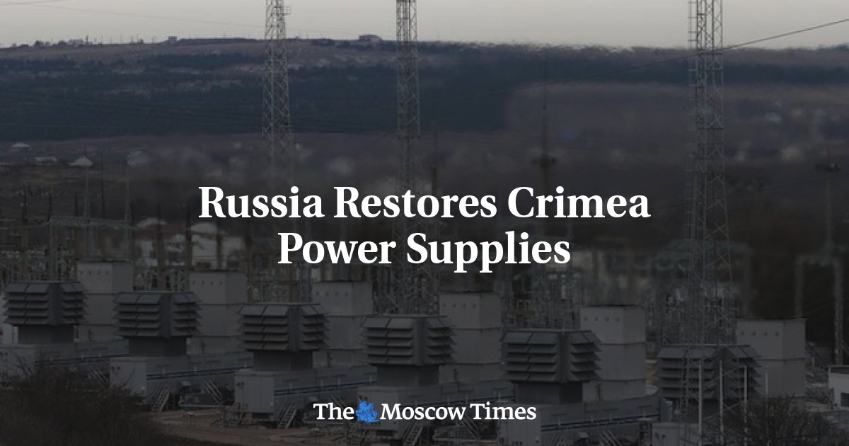 Russia Restores Crimea Power Supplies