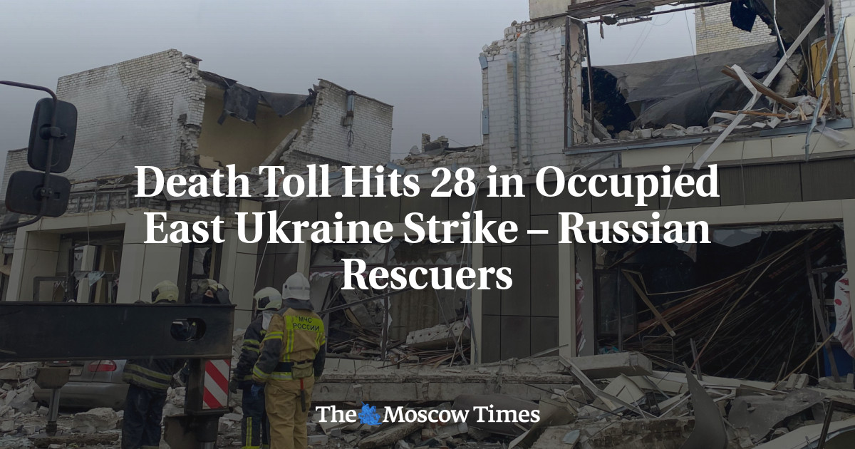 Death Toll Hits 28 in Occupied East Ukraine Strike – Russian Rescuers