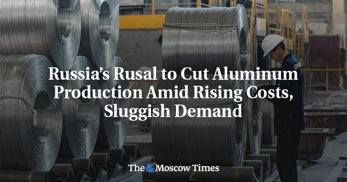 Russia’s Rusal to Cut Aluminum Production Amid Rising Costs, Sluggish Demand