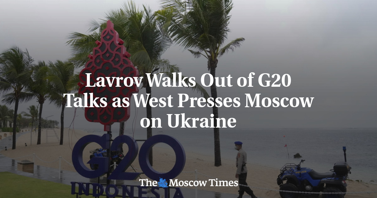 Lavrov keluar dari perundingan G20 ketika Barat menekan Moskow mengenai Ukraina