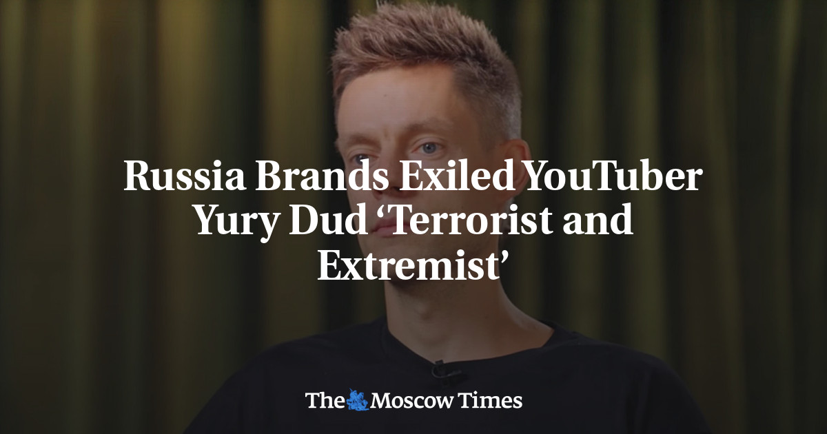 Russia Brands Exiled YouTuber Yury Dud ‘Terrorist and Extremist’