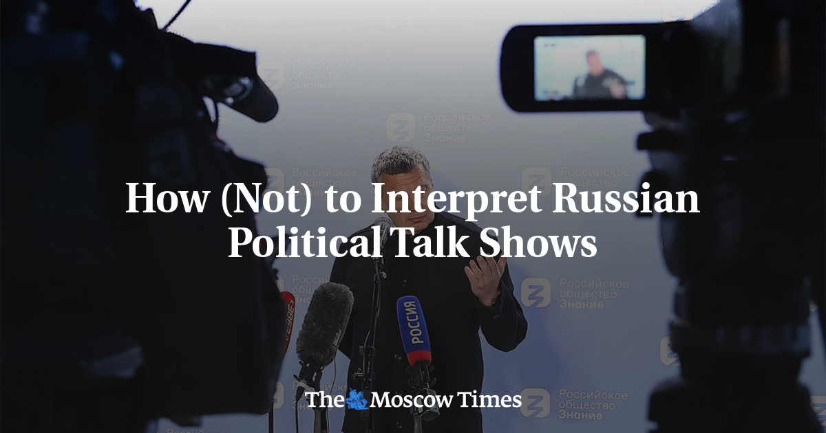 How (Not) to Interpret Russian Political Talk Shows