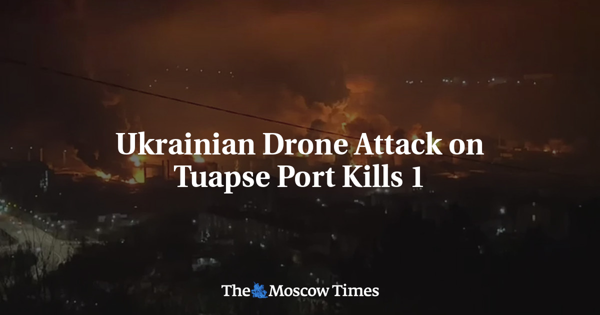 Ukrainian Drone Attack Sets Tuapse Port Ablaze, Killing At Least 1