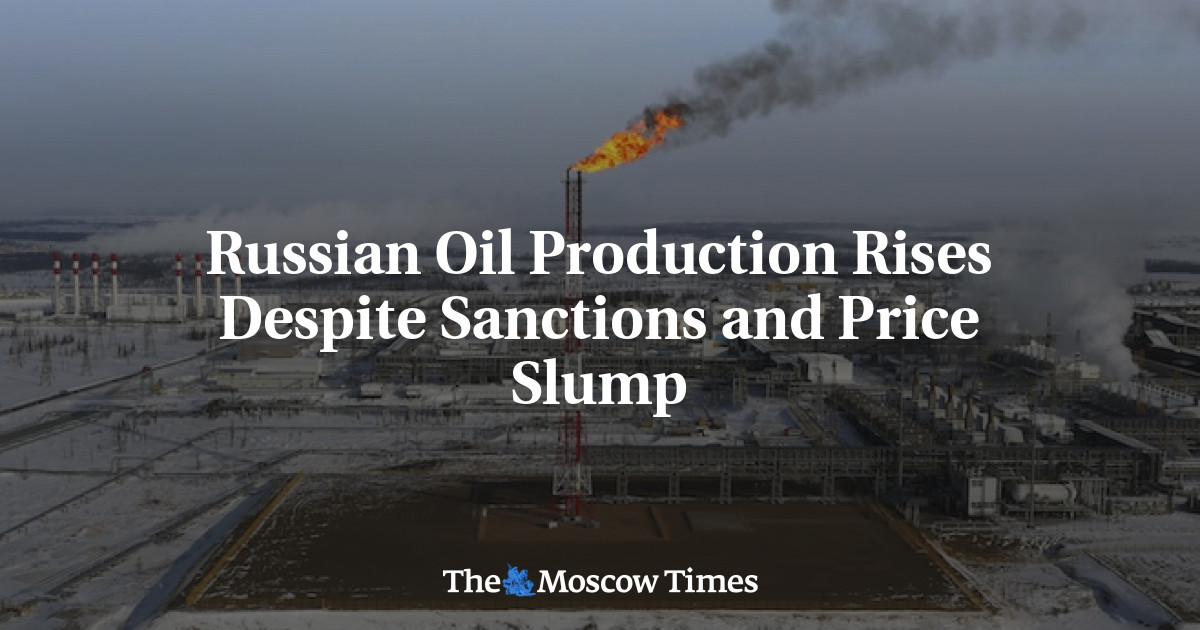 Russian Oil Production Rises Despite Sanctions And Price Slump