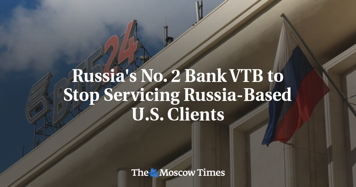 nomor Rusia.  2 Bank VTB berhenti melayani klien AS yang berbasis di Rusia