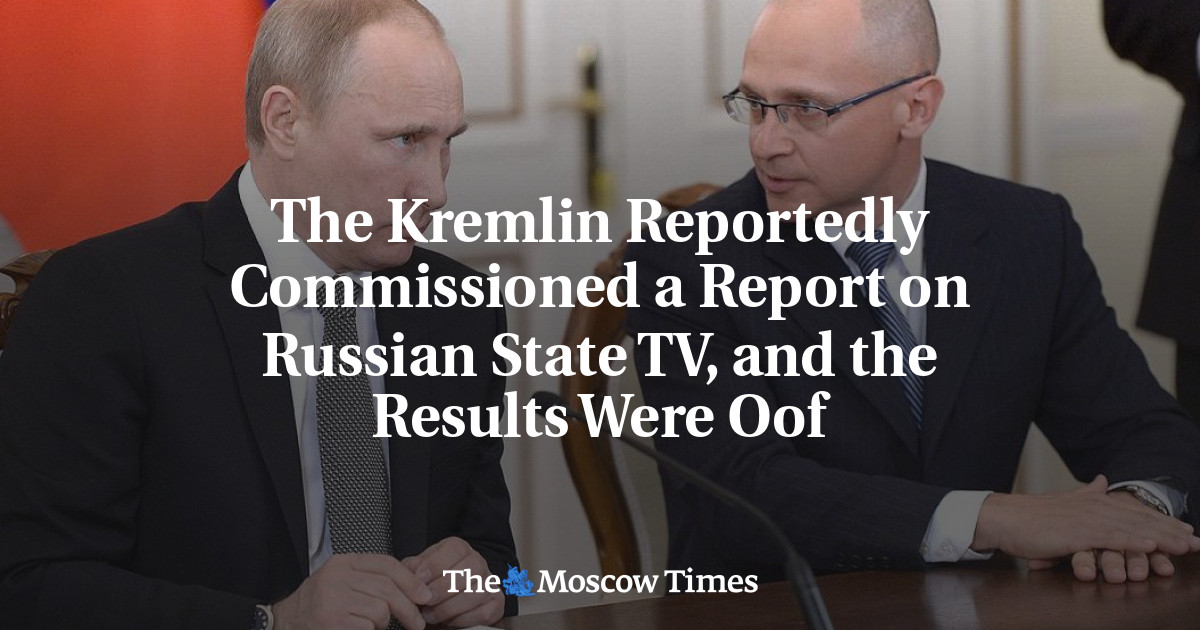 Kremlin dilaporkan menugaskan sebuah laporan di televisi negara Rusia, dan hasilnya suram