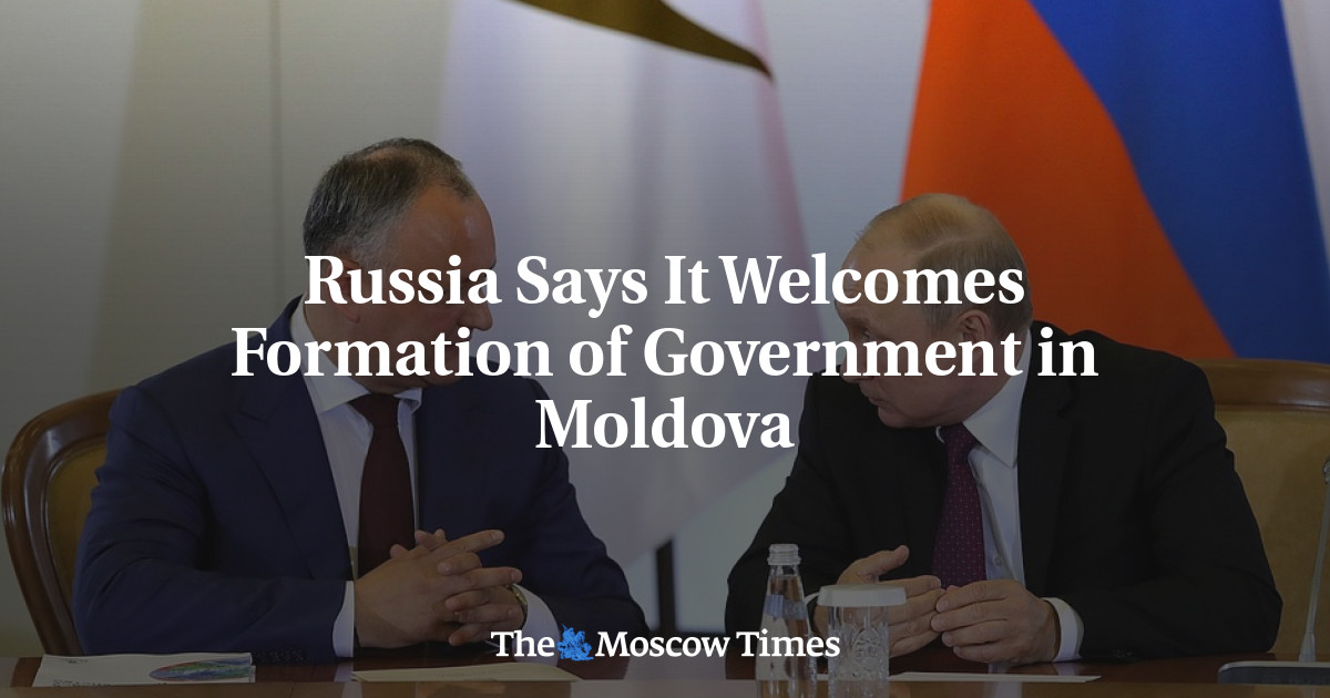 Rusia mengatakan pihaknya menyambut baik pembentukan pemerintahan di Moldova