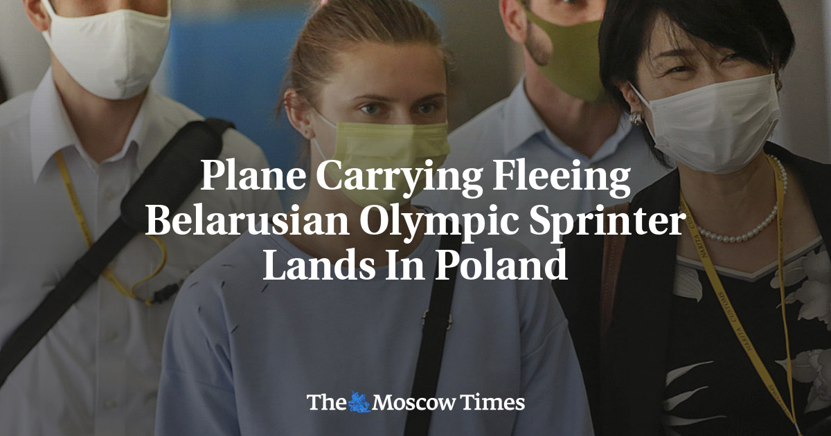 Pendaratan pesawat melarikan diri dari sprinter Olimpiade Belarusia di Polandia