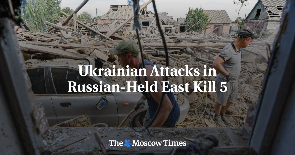 Ukrainian Attacks in Russian-Held East Kill 5