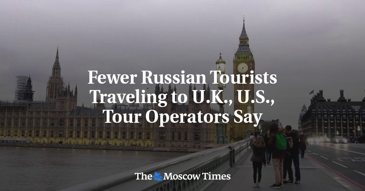 Lebih sedikit turis Rusia yang bepergian ke Inggris, AS, kata operator tur