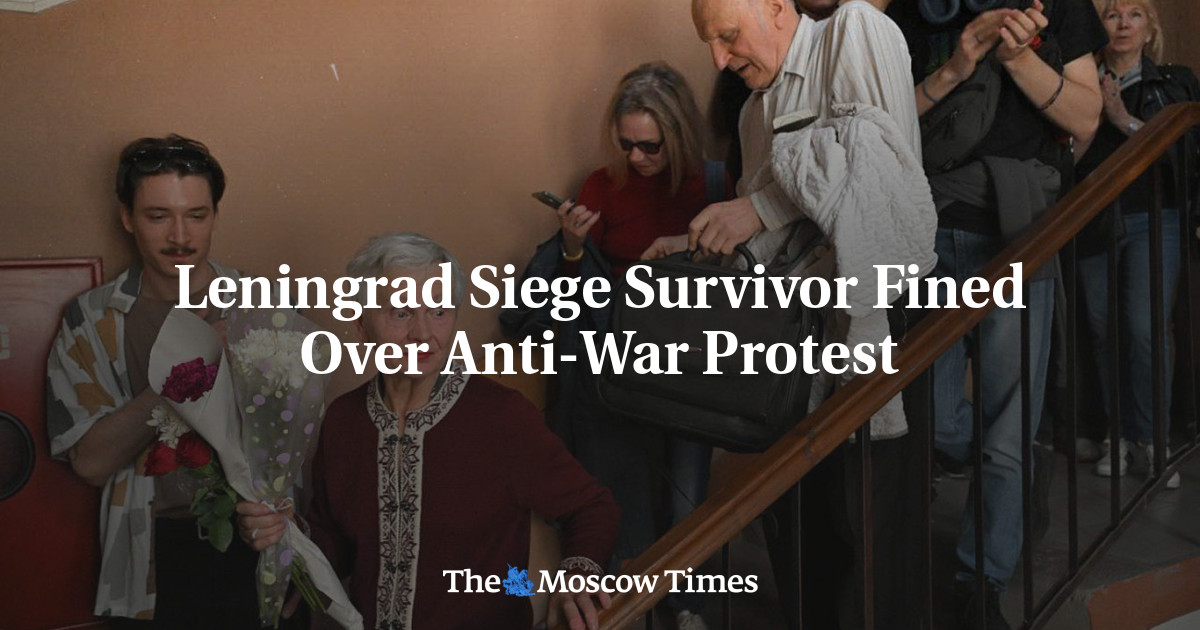 Leningrad Siege Survivor Fined Over Anti-War Protest
