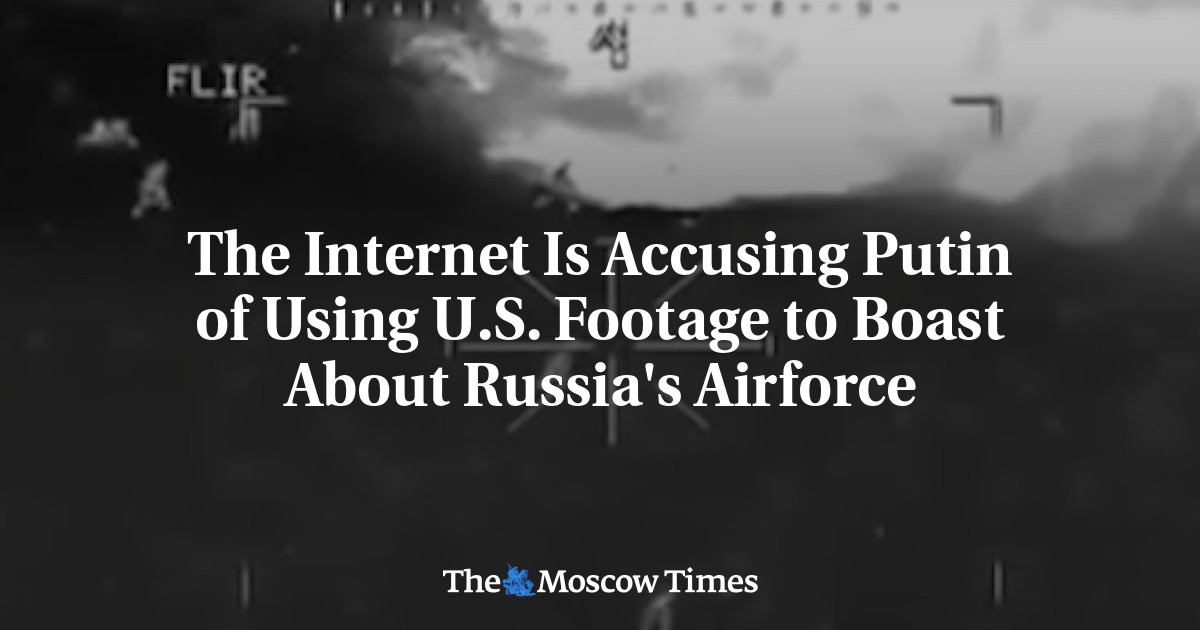 Internet menuduh Putin menggunakan rekaman Amerika untuk membual tentang angkatan udara Rusia
