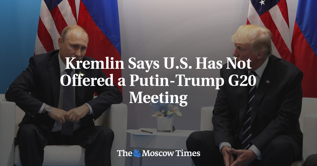 Kremlin Says U.S. Has Not Offered a Putin-Trump G20 Meeting - The ...