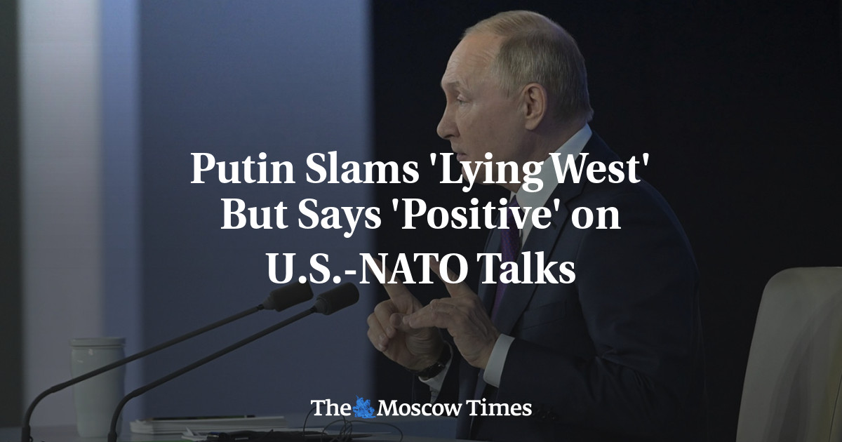 Putin mengatakan ‘Berbaring Barat’ tetapi mengatakan ‘positif’ tentang pembicaraan AS-NATO
