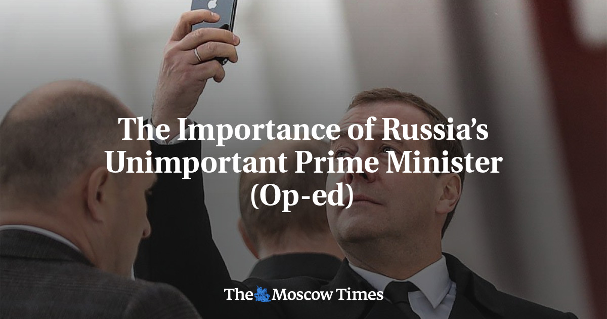 Pentingnya Perdana Menteri Rusia yang Tidak Penting (Op-ed)