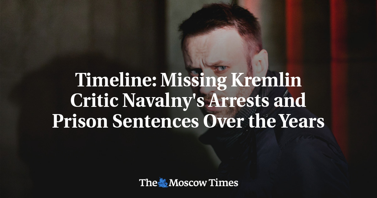 Timeline: Missing Kremlin Critic Navalny's Arrests And Prison Sentences ...