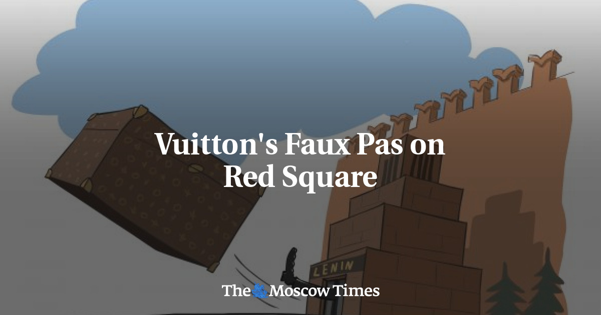 Pack It In: Giant Louis Vuitton Trunk Booted From Red Square : The Two-Way  : NPR