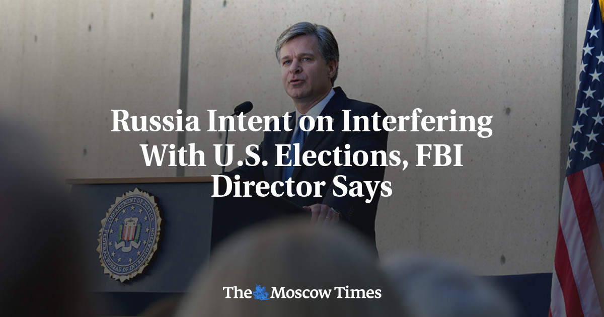 Rusia Bermaksud Mengganggu Pemilu AS, Kata Direktur FBI