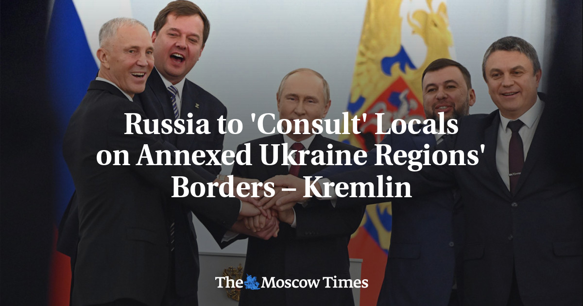 Russia To 'Consult' Locals On Annexed Ukraine Regions' Borders ...