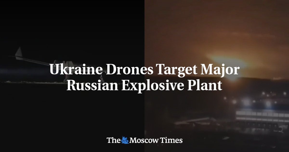 Ukraine Drones Goal Main Russian Explosive Plant – The Moscow Instances