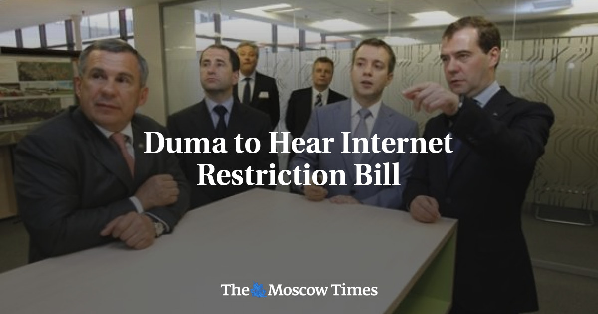 Duma to Hear Restriction Bill