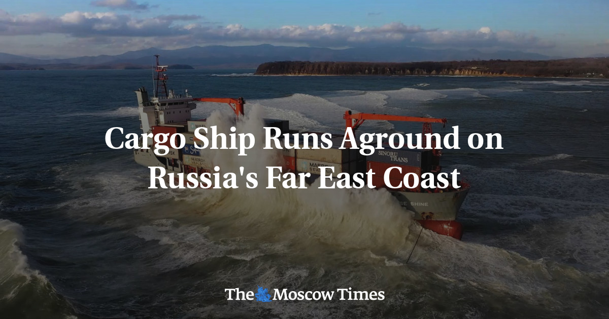 Cargo Ship Runs Aground on Russia s Far East Coast The Moscow Times