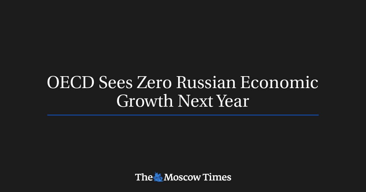 OECD Sees Zero Russian Economic Growth Next Year