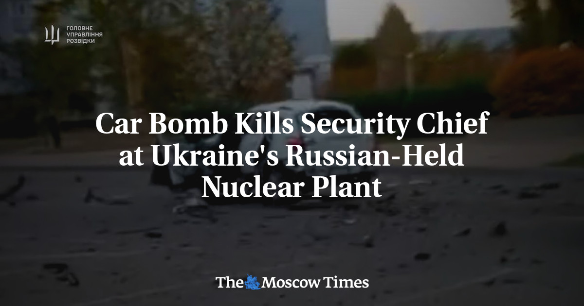 Car Bomb Kills Security Chief at Ukraine's Russian-Held Nuclear Plant