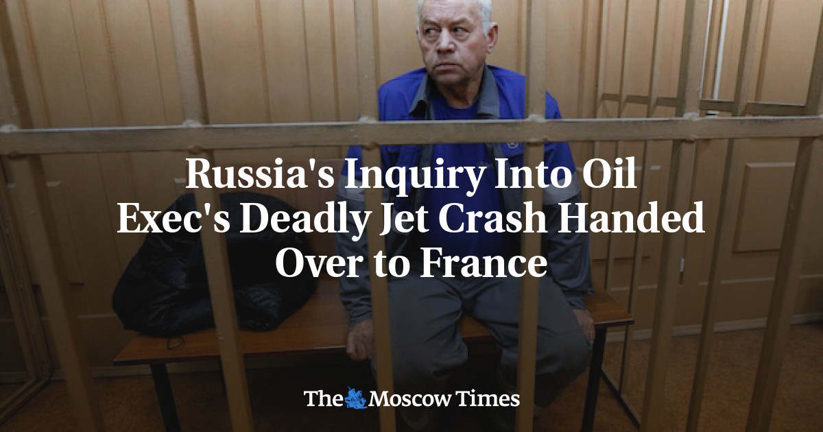 Investigasi Rusia atas kecelakaan pesawat fatal Oil Exec telah diserahkan ke Prancis