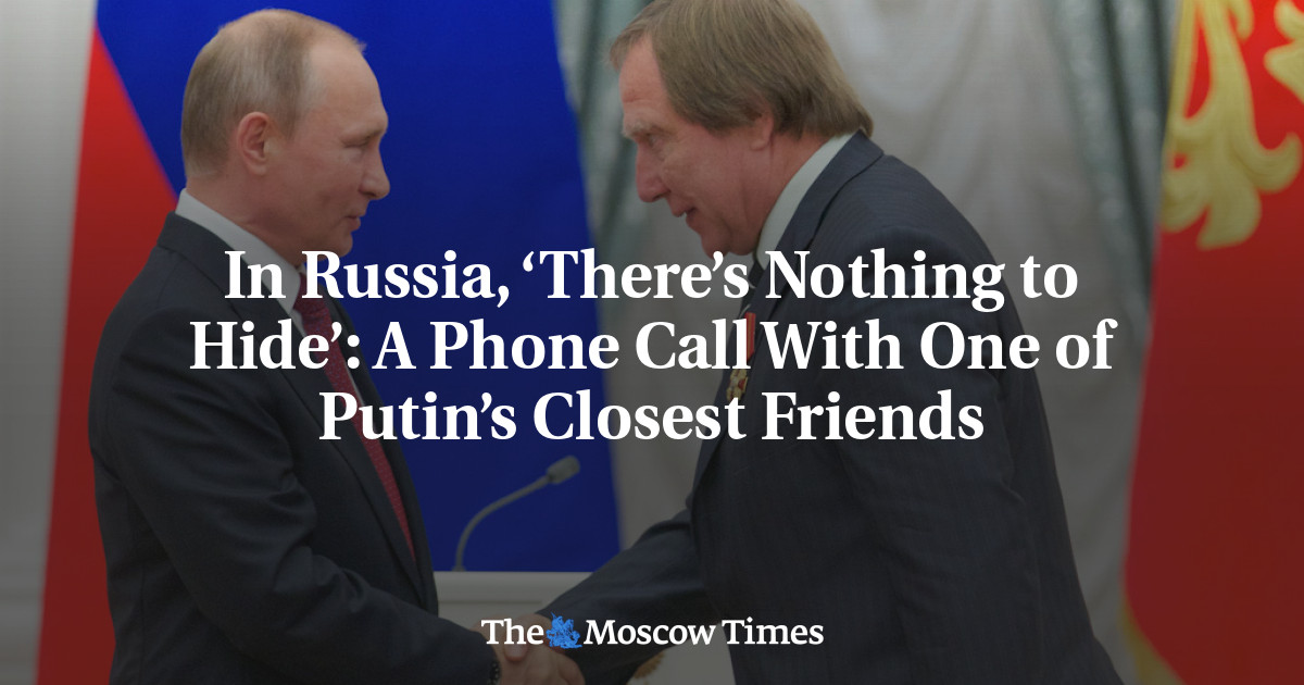 Panggilan telepon dengan salah satu teman terdekat Putin