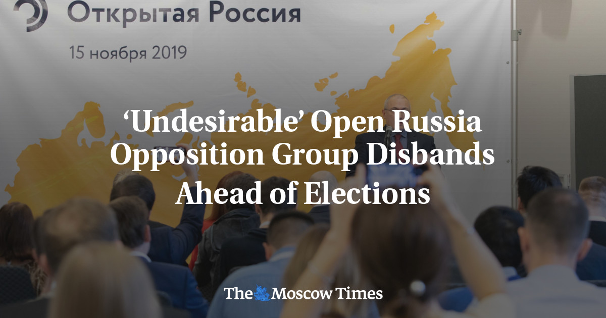 Kelompok oposisi Rusia Terbuka yang ‘Tidak Diinginkan’ dibubarkan menjelang pemilihan