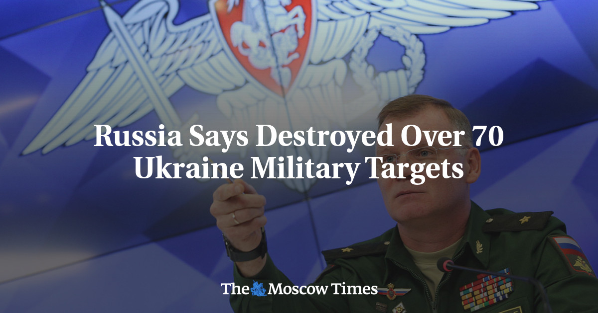 Rusia mengatakan lebih dari 70 target militer Ukraina telah dihancurkan