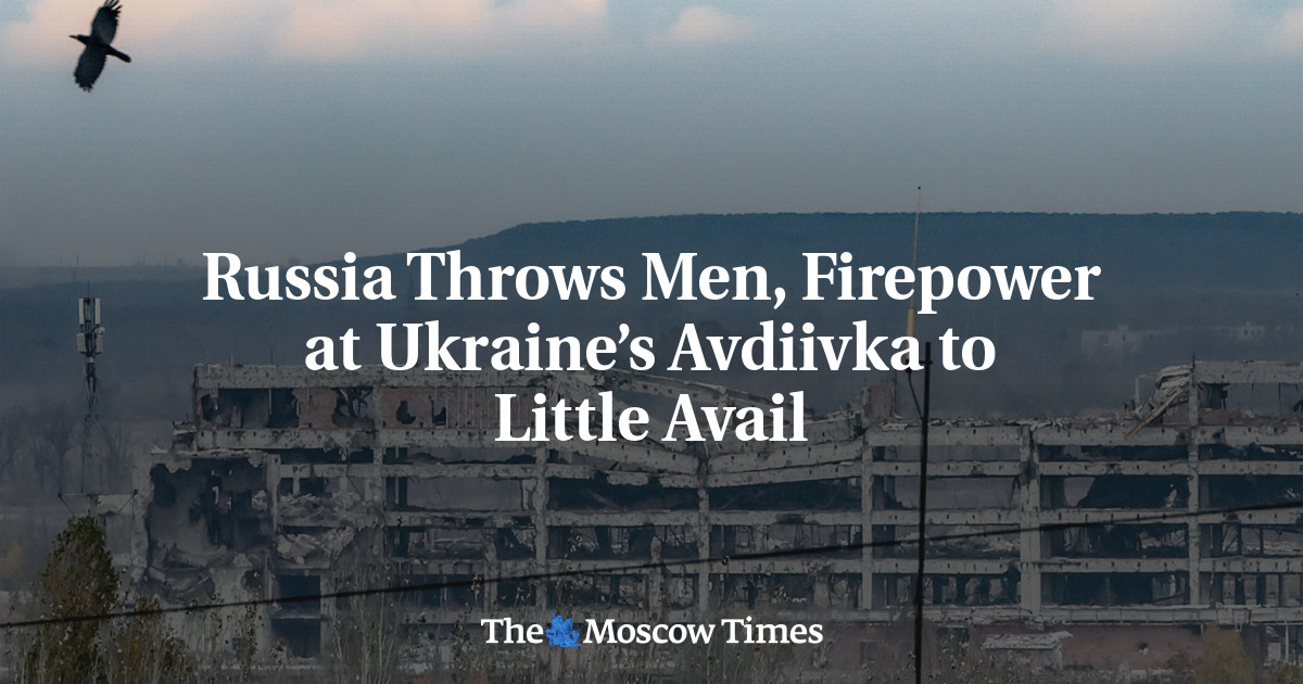 Rússia Lança Homens E Poder De Fogo Em Avdiivka, Na Ucrânia, Com Pouco ...