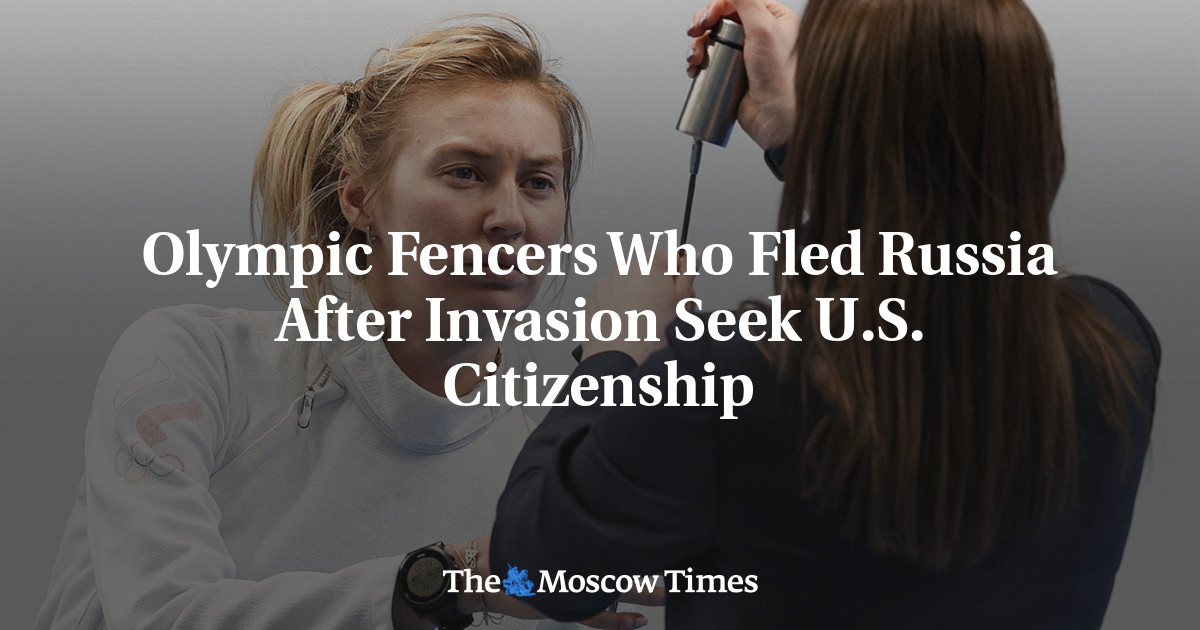 Олимпийские фехтовальщики, бежавшие из России после вторжения, добиваются американского гражданства