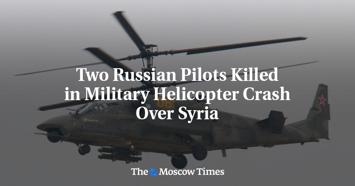 Two Russian Pilots Killed in Military Helicopter Crash Over Syria