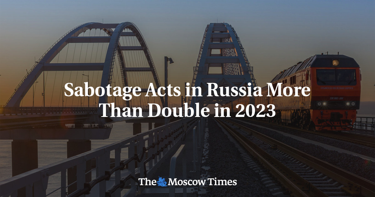 Sabotage Acts In Russia More Than Double In 2023 - The Moscow Times