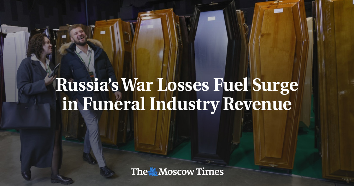 Russia’s War Losses Fuel Surge in Funeral Industry Revenue