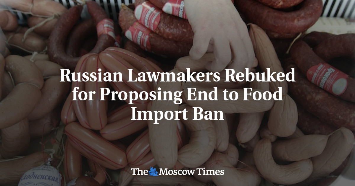 Anggota parlemen Rusia menegur untuk mengakhiri larangan impor makanan