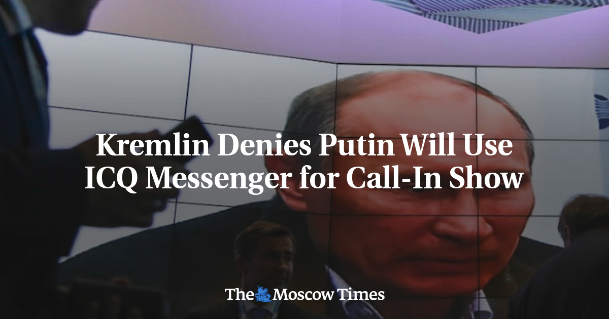 Kremlin Denies Putin Will Use ICQ Messenger For Call-In Show