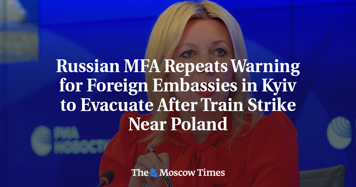 MFA Repeats Warning for Foreign Embassies in Kyiv to Evacuate After Train Strike Near Poland