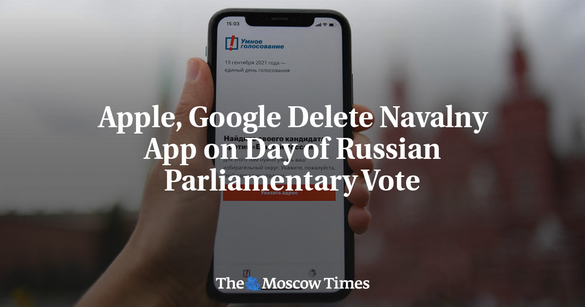 Apple, Google Hapus Aplikasi Navalny pada Hari Pemilihan Parlemen Rusia