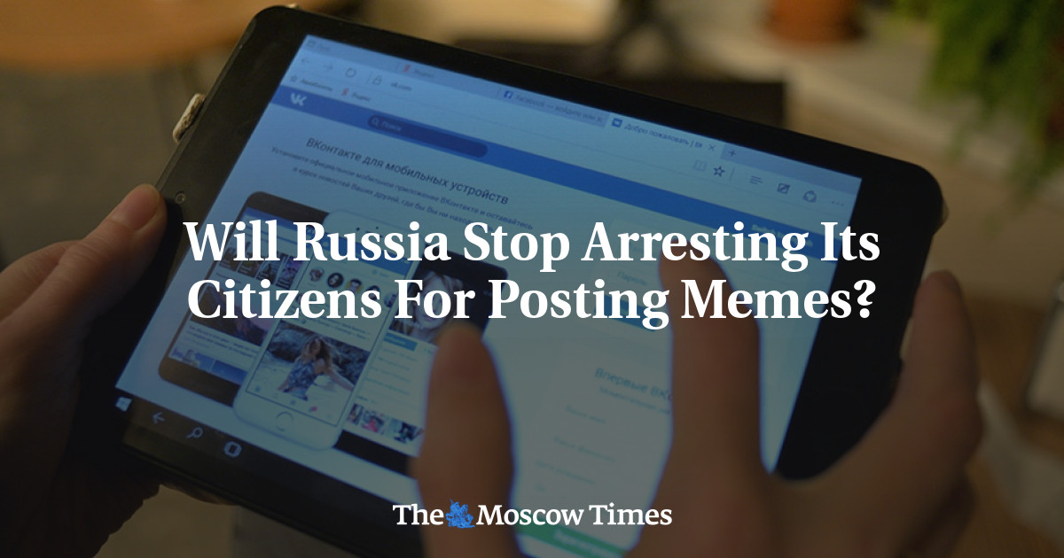 Akankah Rusia berhenti menangkap warganya karena mengunggah meme?