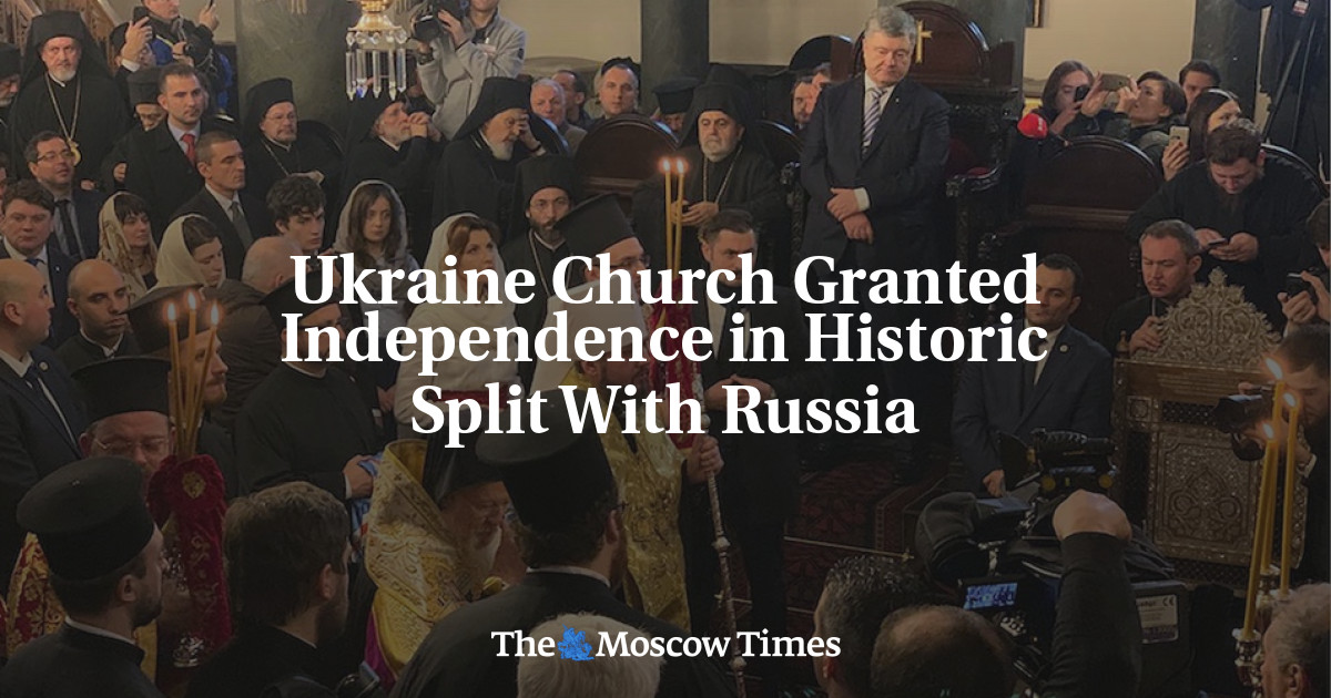 Gereja Ukraina memberikan kemerdekaan dalam pemisahan historis dengan Rusia