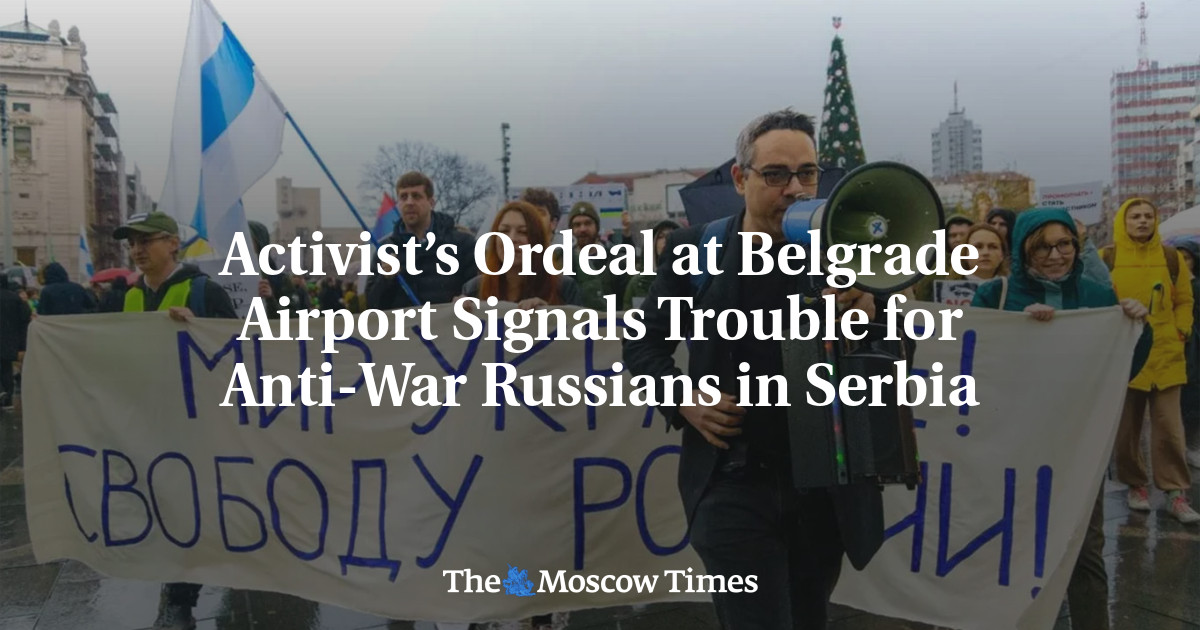 Упад активиста на београдски аеродром представља невољу за антиратне Русе у Србији