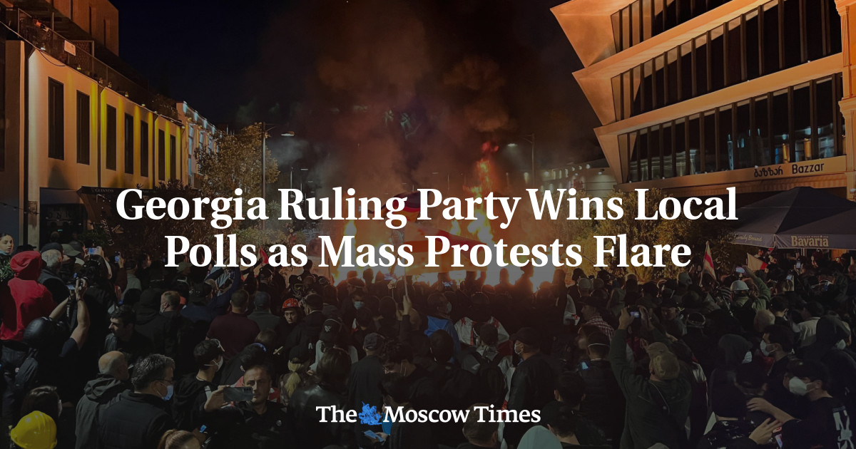 Georgia Ruling Party Wins Local Polls as Mass Protests Flare