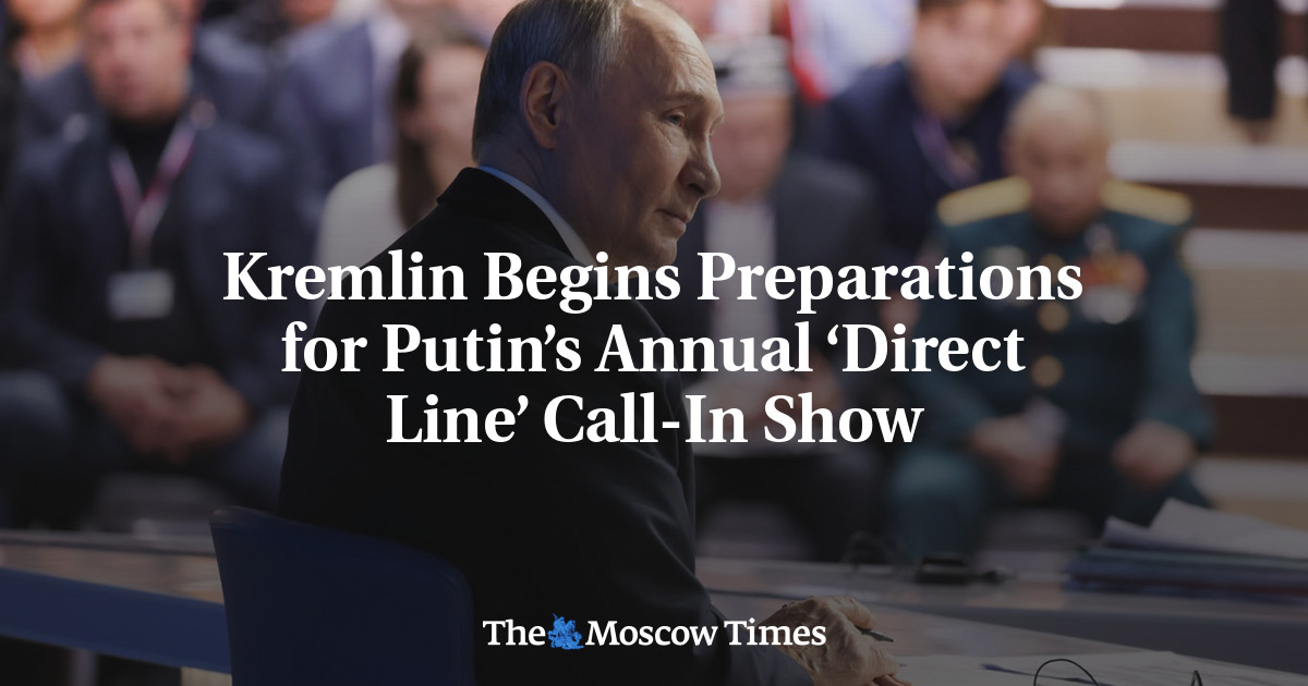 Kremlin Begins Preparations for Putin’s Annual ‘Direct Line’ Call-In Show
