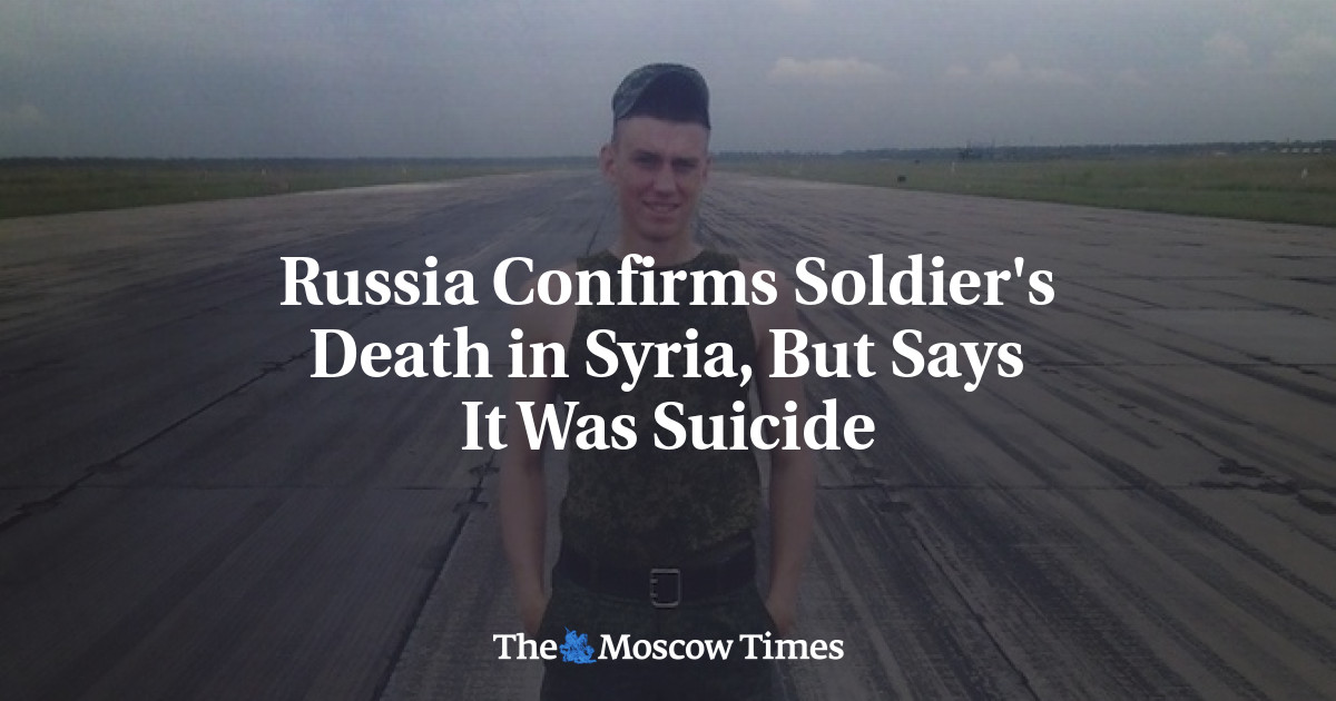 Rusia mengkonfirmasi kematian tentara di Suriah, tetapi mengatakan itu adalah bunuh diri