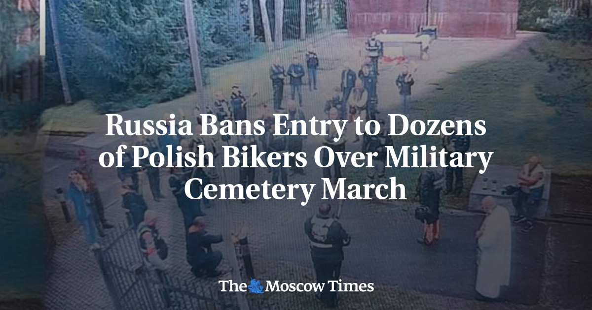 Russia Bans Polish Bikers Over Military Cemetery Protest