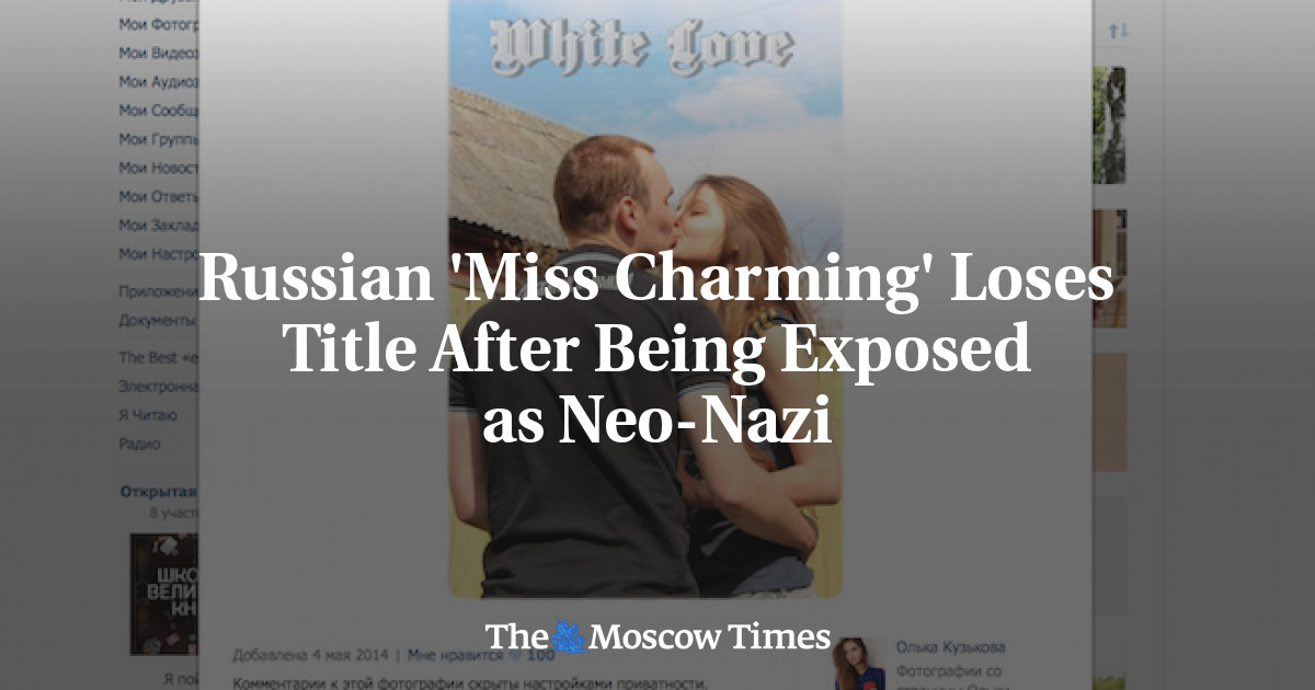 ‘Miss Charming’ Rusia kehilangan gelarnya setelah terungkap sebagai Neo-Nazi