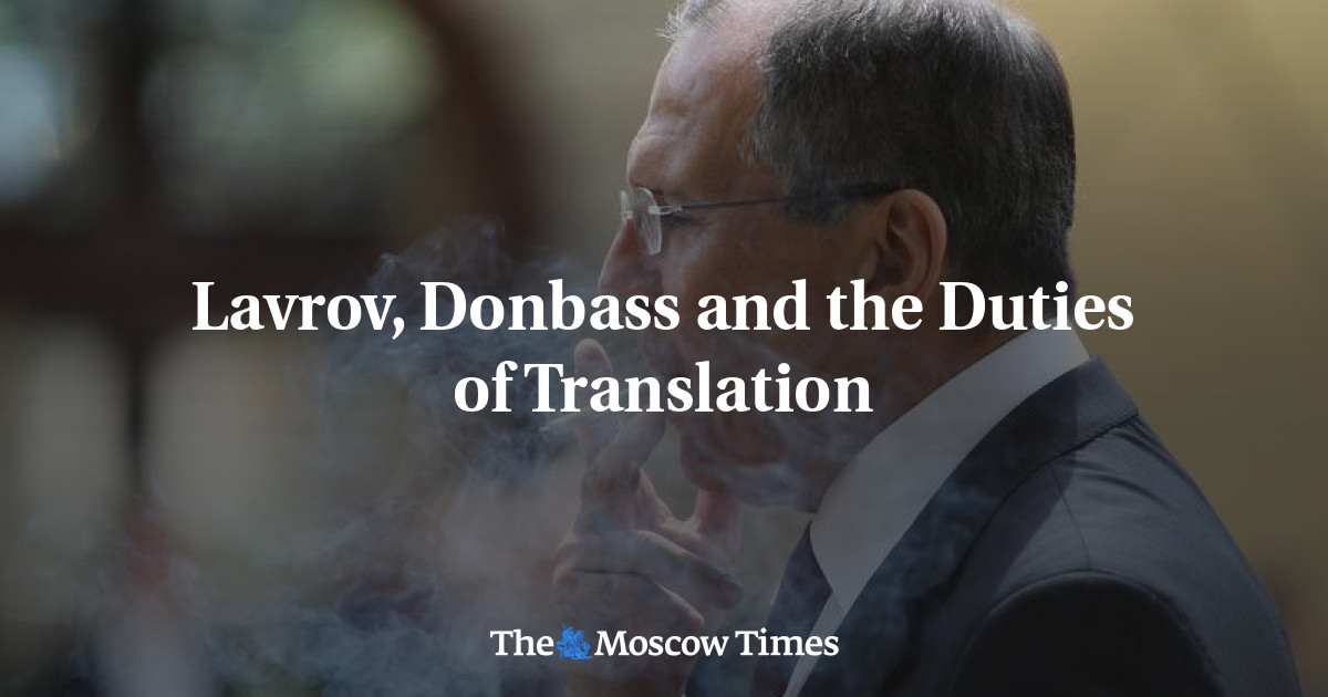 Lavrov, Donbass dan tugas penerjemahan